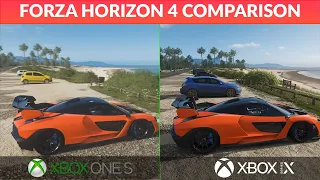 Forza Horizon 4 - Xbox One S vs Xbox Series X - Gameplay and Load Time Comparison