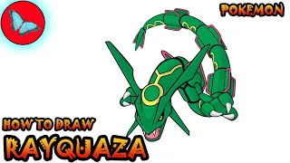 How To Draw Rayquaza From Pokemon | Drawing Animals