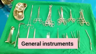 (OT) General Surgical  instruments name used in ot in Hindi #ot #ottechnician #hospital