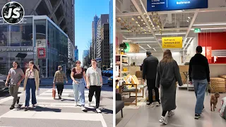 Downtown Ikea Run! Bloor-Yonge to Gerrard | Toronto Walk (April 2024)