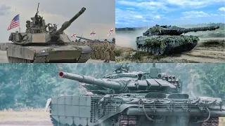 Ukraine the next tank battlefield - Leopard 2v&M1 Abrams vs T72B3