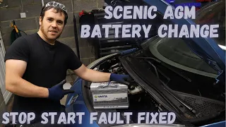 Renault Scenic 3 Battery Replacement (AGM) | Promo Code In Description