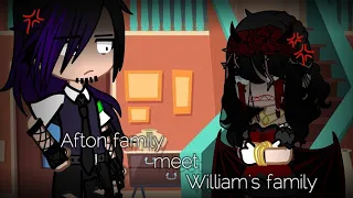 Afton family meet William's family / Not Original 💀/ ⚠️MY AU⚠️ / Gacha x FNaF