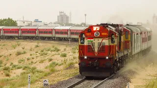 Double Diesel Engine Trains in Rajasthan | Chugging Smoking ALCo Locomotives