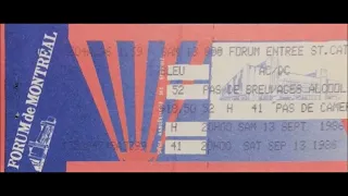 AC/DC- Let There Be Rock (Live Forum, Montreal QC Canada, Sep. 13th 1986)