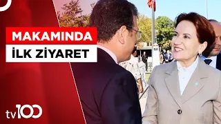 İYİ Parti Lideri Akşener'den Ekrem İmamoğlu'na Ziyaret | Tv100 Haber