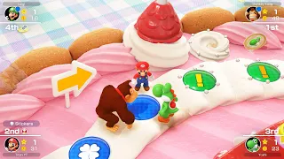 Mario Party Superstars - Mario vs Luigi vs Yoshi vs Donkey Kong - Peach's Birthday Cake