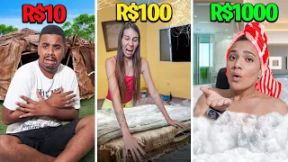 QUARTO DE 10, 100 OU 1000 REAIS