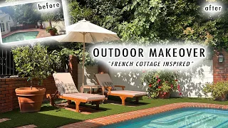 EXTREME OUTDOOR MAKEOVER *Cozy French Cottage Inspired* | XO, MaCenna