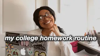 College Homework Routine | MAJOR STUDY MOTIVATION