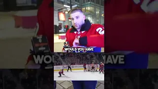 "Would you throw your Habs jersey if Caufield scored?" 🤣