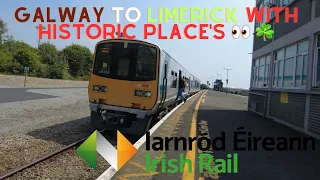 Galway to Limerick Train with limerick sights tour 🇮🇪   4K