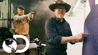 É possível disparar uma arma tão rápido quanto nos filmes? | Mythbusters: Os caçadores de mitos