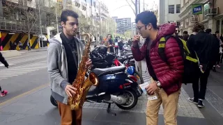 Amazing Saxophone Street Musician Guy Meets Kazoo| @OmkarPatilMusic