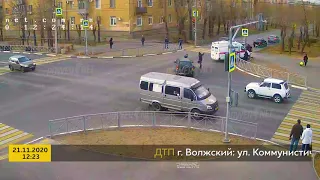 ДТП (авария г. Волжский) ул. Коммунистическая - ул. Пушкина 21-11-2020 12-23