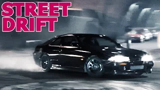 Nissan Silvia S14 - EPIC street drifting and burnouts!