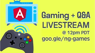 Angular team plays game and answers your questions LIVE 🔴 | January 2022 | #ngGames