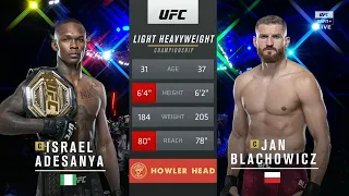 ufc latest fight 2021  ufc 2021  ufc terbaru   Jan Błachowicz vs Israel Adesanya