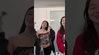 Nessa Barrett TikTok Live with her friend