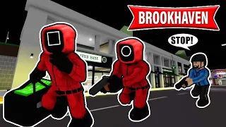 Squid Game Guards Stole All of the Money From Bank in Brookhaven! | Roblox Roleplay