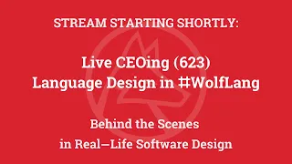 Live CEOing Ep 623: Language Design Review of Category Theory Framework