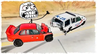 АДСКАЯ ПОГОНЯ!!! КОШКИ vs МЫШКИ В BEAMNG!!!