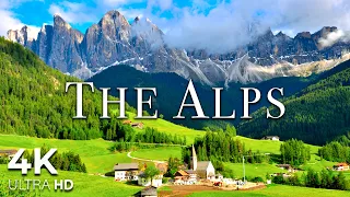 The Alps 4K Drone Nature Film - Healing Relaxing Music - Relaxation Film 4K