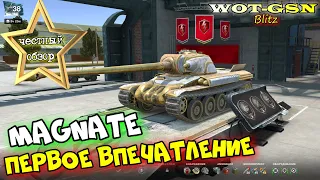 Magnate - РЕАЛЬНО КРУТ! ЧЕСТНЫЙ ОБЗОР! Первое впечатление Новый танк в wot Blitz 2023 | WOT-GSN