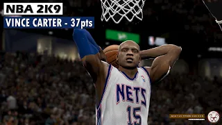 NBA 2K9: Vince Carter 37 Points Highlights | Nuggets vs Nets | Retro Gaming PS3