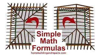 How To Calculate The Length of Hip Roof Framing Ridge - Home Building Tutorial