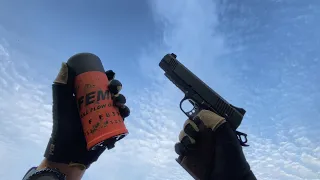 CoD:MW | 1911 w/ Oil Can Suppressor  Reloads in Real Life