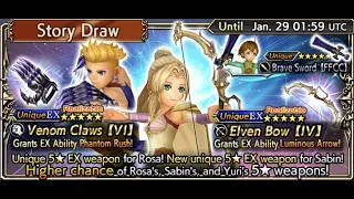 Dissidia Final Fantasy: Opera Omnia - Rosa & Sabin EX (Nailed it!) ˚✧₊⁎( ˘ω˘ )˚✧₊⁎ Event Draw