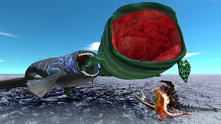 Bloop Blue VS Kaiju Monster - Animal Revolt Battle Simulator [ARBS]
