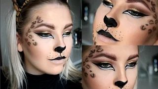 Leopard makeup for Halloween or dress up! HALLOWEEN 2015