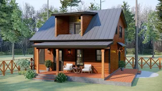 26'x29' (8x9m) Falling in Love at First Sight: Cozy & Charming Cabin House | 3 Bedroom, Home Office.