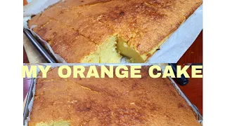 #orangecake #1st time to make #yummycake