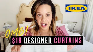 How To Fake High-End Designer Curtains for Under $30 😲 IKEA RITVA Hack Tutorial