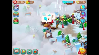 Gardenscapes Level 4535 With No Boosters - Bonus Scene With Austin - Santa’s Trials Adventure