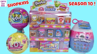 Shopkins Season 10 Minis Pikmi LOL Surprise Confetti POP Dolls Toys Unboxing Kids Fun Review
