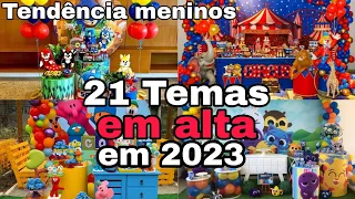 21 TEMAS de FESTA DE MENINOS em ALTA EM 2023. TENDÊNCIAS