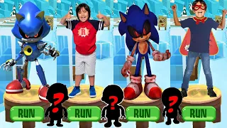 Sonic Dash Sonic Exe Metal Sonic vs Tag with Ryan Combo Panda Run - All Characters Unlocked Gameplay