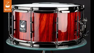 Seven Six Drum Company's 6.75x14 "The Red Padauk" Custom Snare Drum