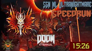 [FMR Console WR] DOOM Eternal, Super Gore Nest Master Level Speedrun - Ultra Nightmare (15:26) | PS4