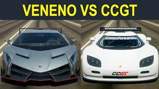 Forza Horizon 4: Lamborghini Veneno vs. Koenigsegg CCGT Drag Race