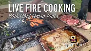 How to Cook a Full Steak Meal Over Open Fire