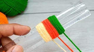 Amazing 4 Beautiful Woolen Yarn Flower making ideas with Scale | Easy Sewing Hack