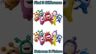 Spot 3 Differences Of Oddbods Cartoob Characters #shorts #different #oddbods