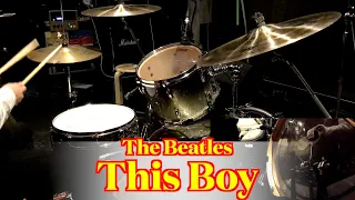 The Beatles - This Boy (Drums cover from fixed angle)