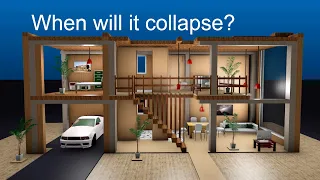 Earthquake Intensity Comparison - 3D Apartment Simulation (Southern California)