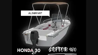 Safter 480 tekne ve Honda 30hp motor tanıtımı